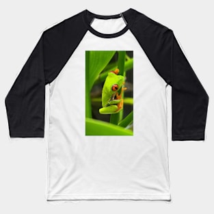 Red Eyed Tree Frog Baseball T-Shirt